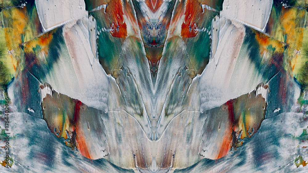 Fototapeta premium Abstract art background . Hand painting artwork on canvas .