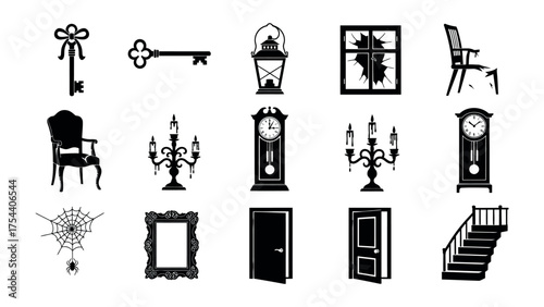 Mysterious Antique Collection: An assortment of vintage relics and antique objects, each an emblem of a bygone era. A glimpse into history, capturing the essence of nostalgia and enigma.