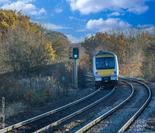 British Rail Great British railways passenger commuter suburban rural railway line West Midlands England UK