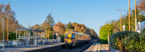 Wallpaper Mural British Rail Great British railways passenger commuter suburban rural railway line West Midlands England UK Torontodigital.ca
