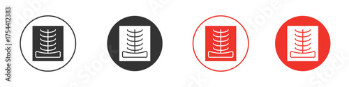 X ray icon silhouette. editable vector template