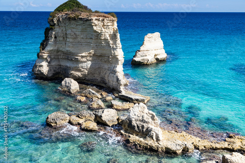 Canvastavla faraglioni di Sant' Andrea in Salento Italy