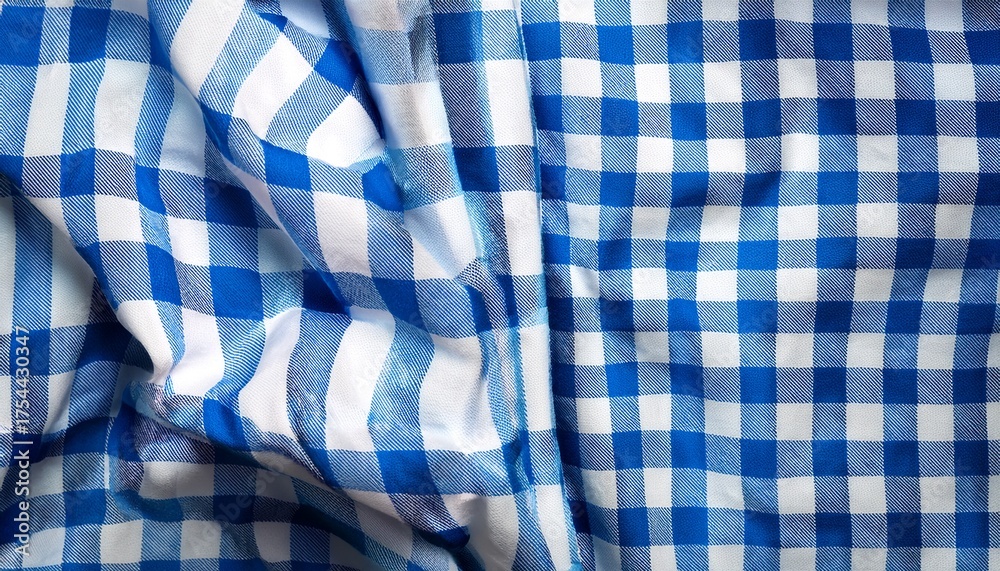 Blue And White Plaid Gingham