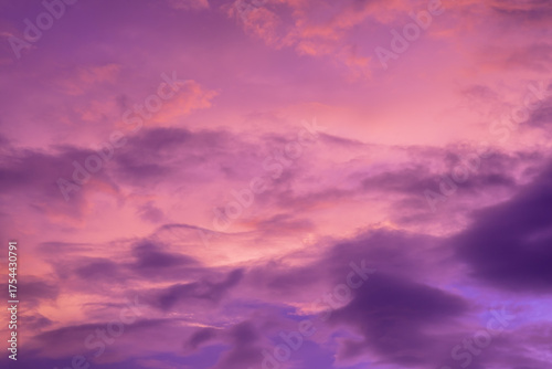 Abstract and pattern of cloud sky, Velvet violet, Velvet Purple, Trend color of the year background