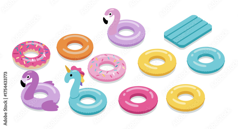 Fototapeta premium Majestic lion sitting in minimalist flat style on white background