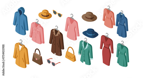 Diverse minimalist female avatars in flat design for social media and branding