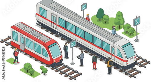 Adventurer hiking in scenic mountain landscape at sunrise