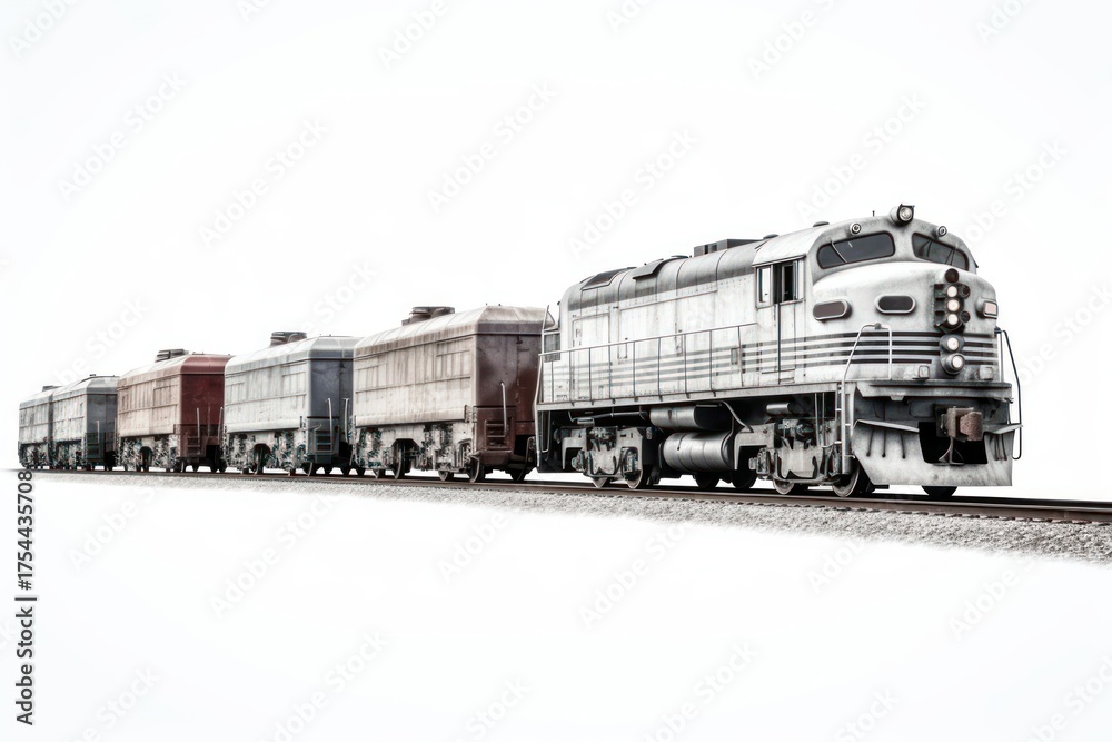 Obraz premium Locomotive vehicle train transportation.