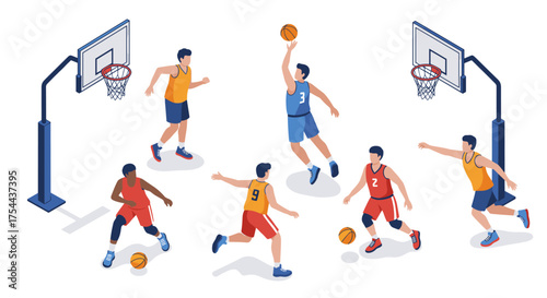 Diverse isometric characters expressing confusion and anger in office scenarios