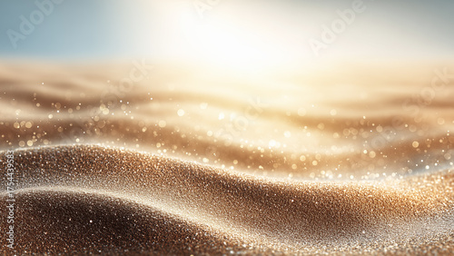 
Calm sand texture background with sunlight reflection