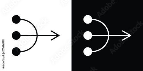 Simplify icon black silhouette pack. black and white icons