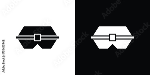 Lunch box icon black silhouette pack. black and white icons