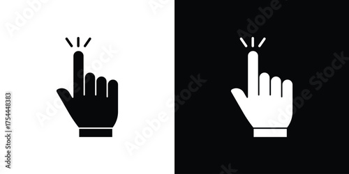Easy to use icon black silhouette pack. black and white icons