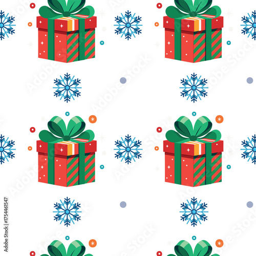 Festive pattern for printing on paper, fabric