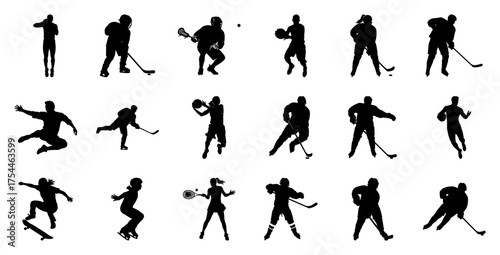 Sports Silhouettes Collection athletes action