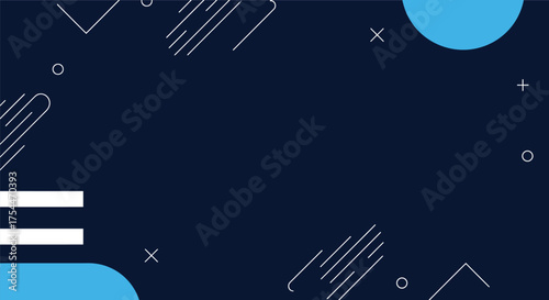 Abstract Geometric Dark Blue Background