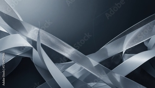 Abstract geometric background featuring interlocking, thin white lines and soft shadows in shades of charcoal and silver. Clean, corporate, and modern.