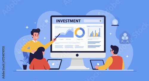 Startup pitch, team collaboration 