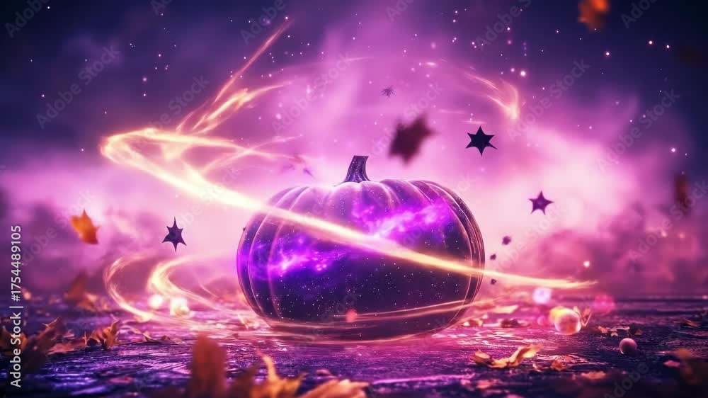 Luminora 2,1 X 1,5 M Violet Nuit D'halloween Dessin Animé