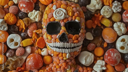Halloween sugar skull candy calavera decoration