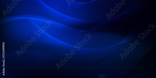 Dark blue vector abstract blur background. Colorful illustration with gradient in abstract style. Suit for bussines conems, banners, poster,