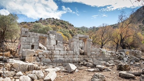 Ancient Ruins of Phoenix City in Marmaris, Turkey
