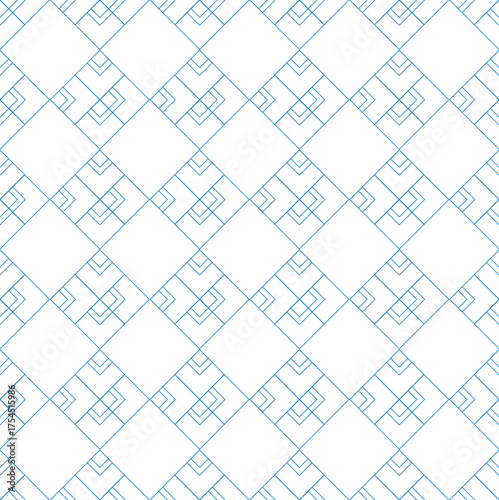 Two-color seamless geometric pattern, theme for notebooks, rugs, cups, notepads and more.
