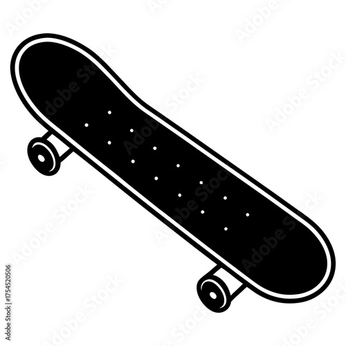 Skateboard Graphic Design – Printable Urban Skate Art Vector Illustration