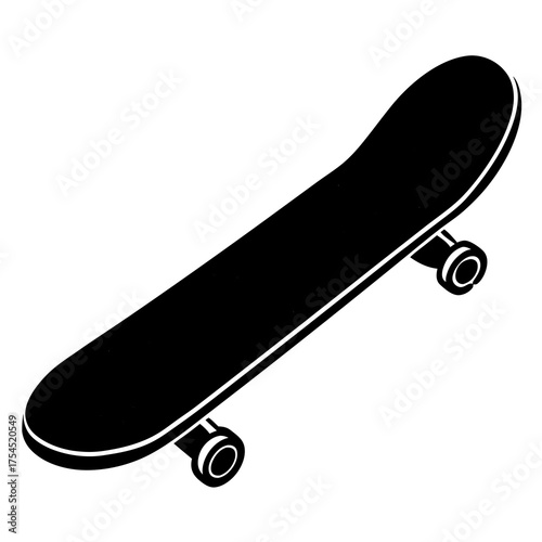 Skateboard Graphic Design – Printable Urban Skate Art Vector Illustration