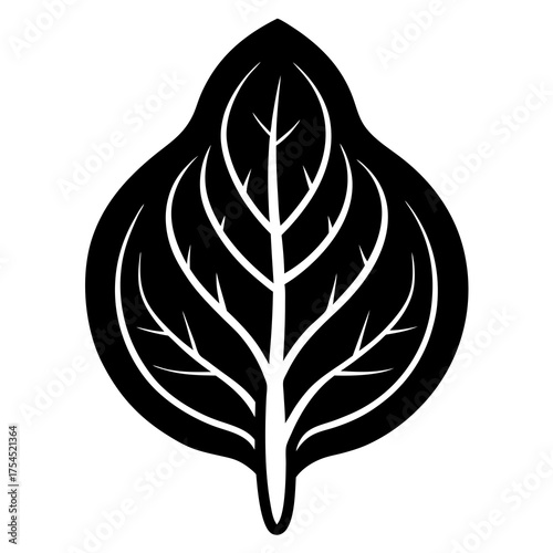 "Spinach Icon - Healthy Vegetable Vector Graphic for Print & Digital Design"