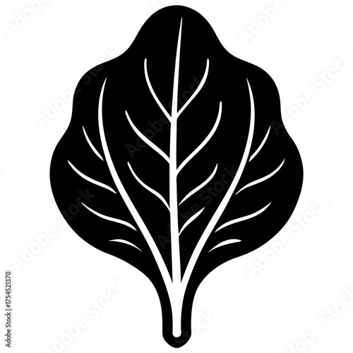 "Spinach Icon - Healthy Vegetable Vector Graphic for Print & Digital Design"