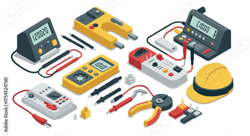 Isometric electrical tools and instruments for engineering and maintenance