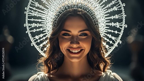women use glass crown
