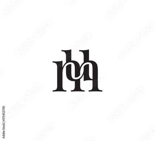 Elegant Monogram Logo, Classic Serif Initial Letters Design, Vintage Luxury Typography Emblem mu