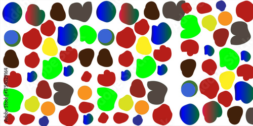 Colorful watercolor dots pattern as an abstract background