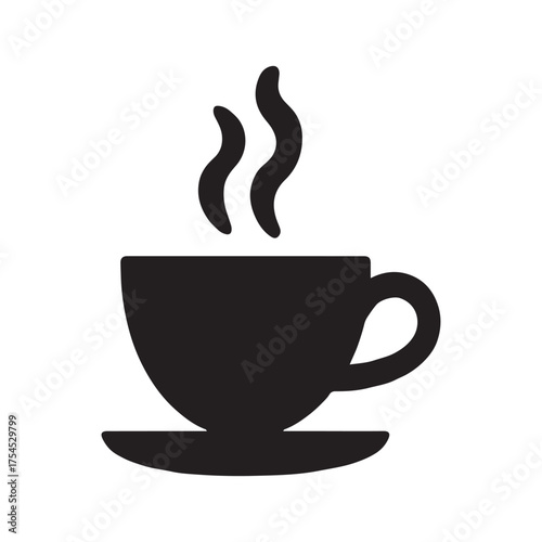 Morning Coffee Beverage Office Solid Icon