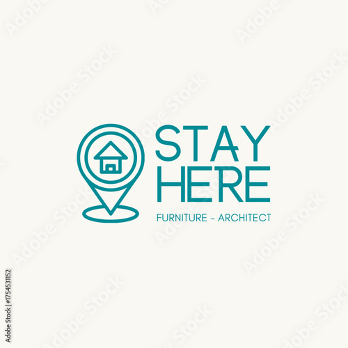 Modern abstract logo design for furniture and architect businesses seeking a professional and memorable brand identity