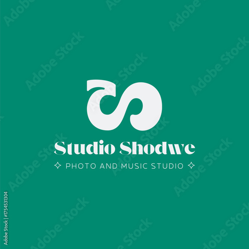Professional modern logo for Studio Shodwe offering photo and music services, perfect for creative businesses and artist branding.