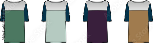 Elegant Flowy Dress Fashion Variations A Spectrum of Color Options for Women's Style