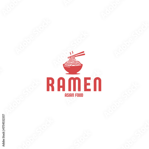 Craving authentic ramen? Delicious Asian food logo for restaurant branding, menu design, and advertising that will make your customers hungry for more!