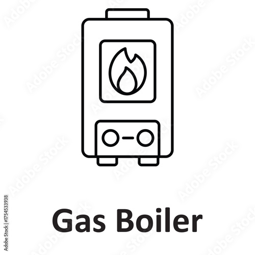 Central heating Vector icon which can easily modify or edit
