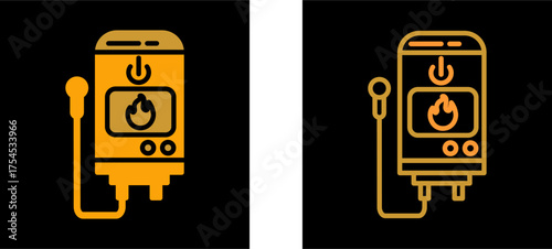 Tankless Water Heater Vector Icon