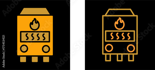 Gas Furnace Vector Icon