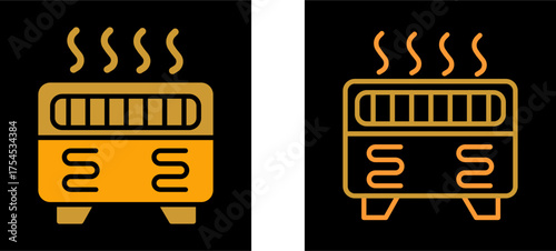 Convection Heater Vector Icon