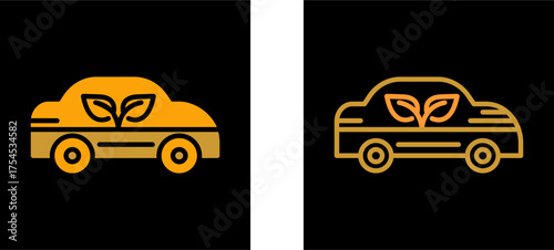 Ecology Car Vector Icon