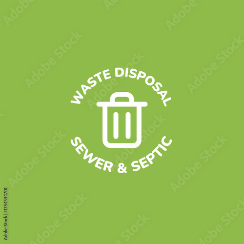 Promote responsible waste management with this modern, simple sewer and septic disposal icon for environmental awareness and sustainability campaigns