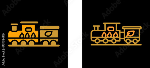 Ecology Train Vector Icon