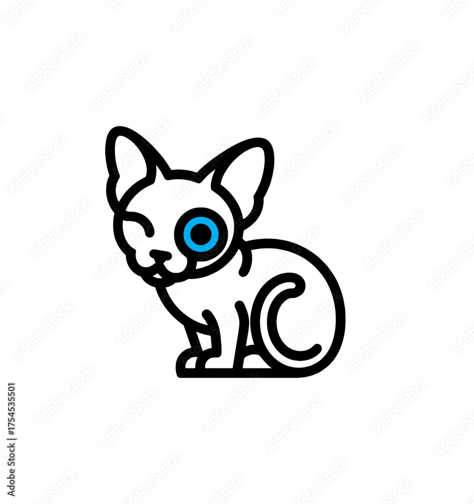 Obraz premium Funny cartoon animals, pets, dogs, cats, ponies, unicorns owl 