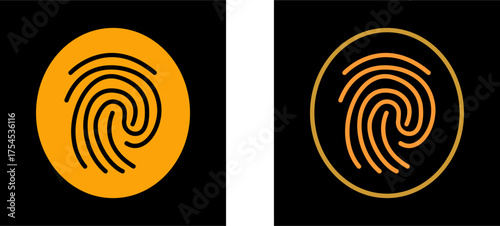 Fingerprint Vector Icon