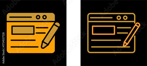 Blogging Service Vector Icon